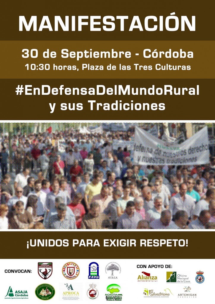 El mundo rural se reivindicará el 30 de septiembre en Córdoba